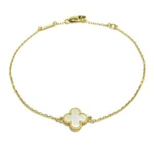 Van Cleef & Arpels Sweet Alhambra Bracelet Mother of Pearl 18K Yellow Gold